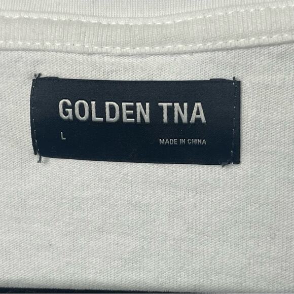 TNA Golden Long Sleeve Heavyweight Tee, White, Casual, Weekend, Lounge, L - Picture 5 of 7